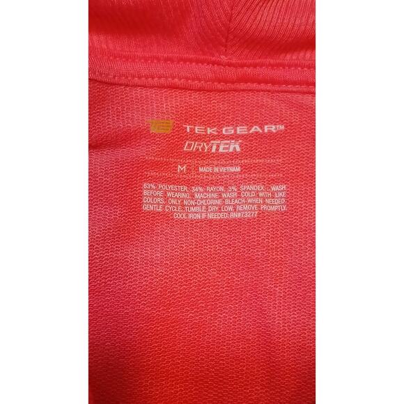Tek Gear Dry Tek Sweatshirt Womens Medium Long Sleeve Cowl Neck Pink Rayon Blend - Picture 2 of 3